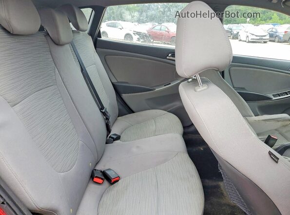 KMHCT5AE9GU266174 2016 HYUNDAI ACCENT Red Вид задніх сидінь