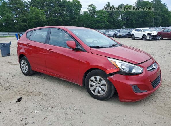KMHCT5AE9GU266174 2016 HYUNDAI ACCENT Red Передня права чверть