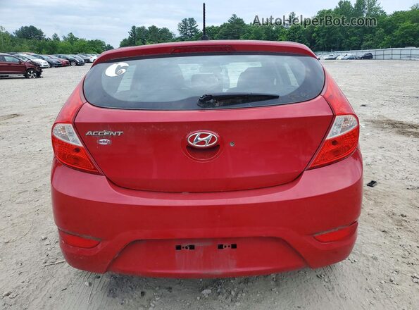 KMHCT5AE9GU266174 2016 HYUNDAI ACCENT Red Вид ззаду