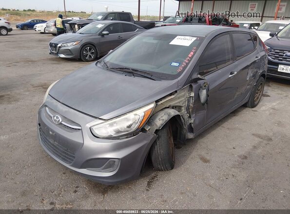 KMHCT5AE9HU301006 2017 HYUNDAI ACCENT Серый Передняя левая четверть