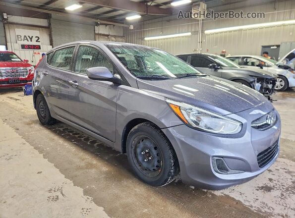 KMHCT5AE9HU343420 2017 HYUNDAI ACCENT Gray Przód prawy