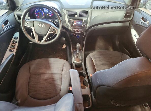 KMHCT5AE9HU343420 2017 HYUNDAI ACCENT Gray Widok deski rozdzielczej