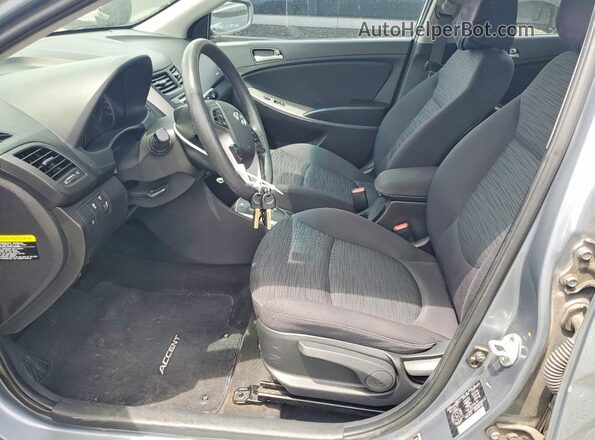 KMHCT5AE9HU368110 2017 HYUNDAI ACCENT Gray Вид салону спереду