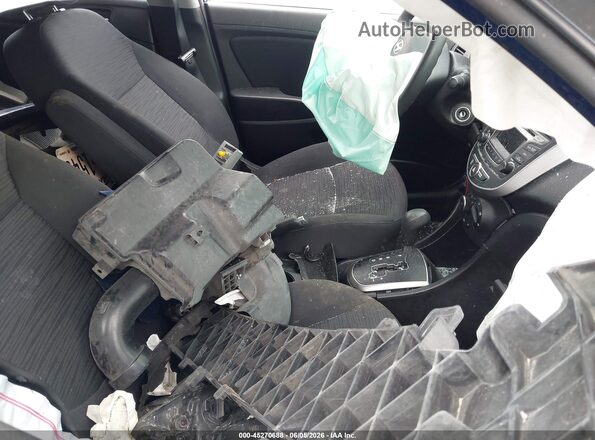 KMHCT5AEXGU252218 2016 HYUNDAI ACCENT Blue წინა სალონის ხედი
