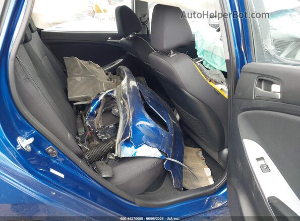 KMHCT5AEXGU252218 2016 HYUNDAI ACCENT Blue უკანა სავარძლების ხედი