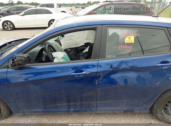 KMHCT5AEXGU252218 2016 HYUNDAI ACCENT Blue წინა პანელის ხედი