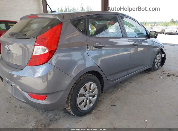 KMHCT5AEXGU255250 2016 HYUNDAI ACCENT Silver უკანა მარჯვენა