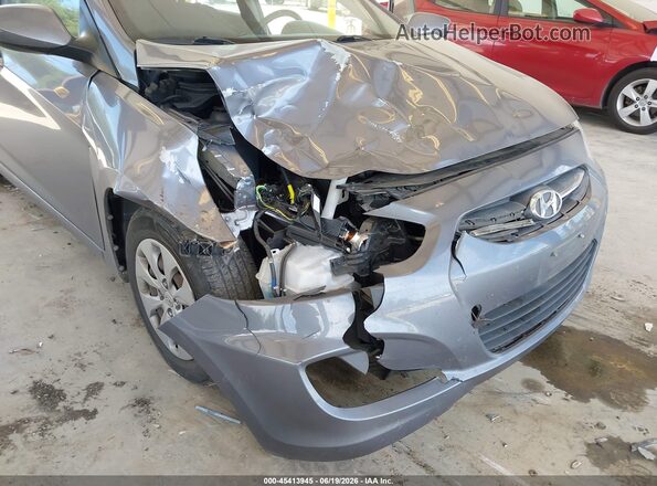 KMHCT5AEXGU255250 2016 HYUNDAI ACCENT Silver წინა ხედი