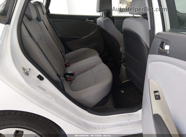 KMHCT5AEXGU278334 2016 HYUNDAI ACCENT White Widok naklejki z numerem VIN