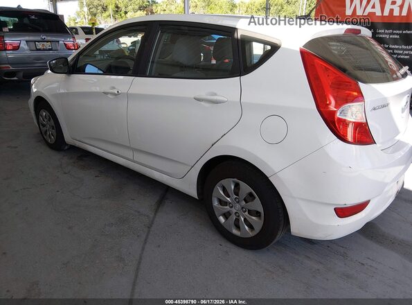 KMHCT5AEXGU278334 2016 HYUNDAI ACCENT White Tył lewy