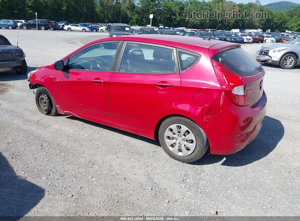 KMHCT5AEXGU295733 2016 HYUNDAI ACCENT Red Tył lewy