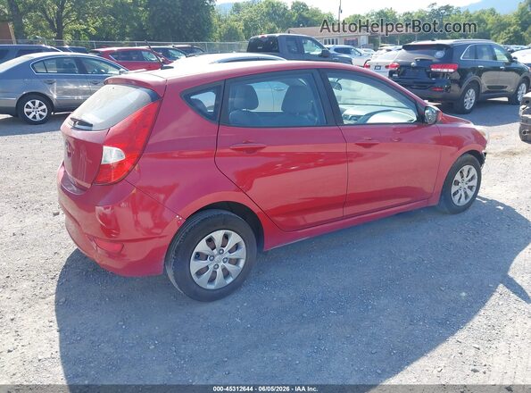 KMHCT5AEXGU295733 2016 HYUNDAI ACCENT Red Tył prawy
