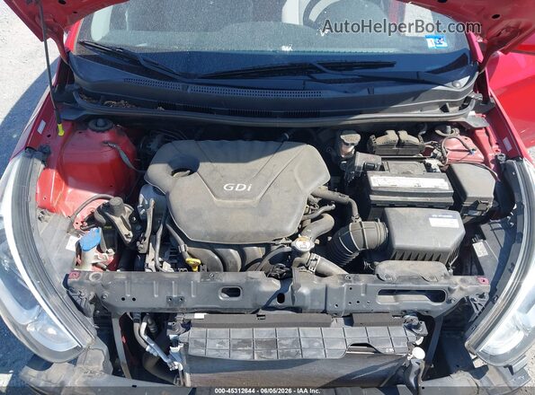 KMHCT5AEXGU295733 2016 HYUNDAI ACCENT Red Widok z tyłu
