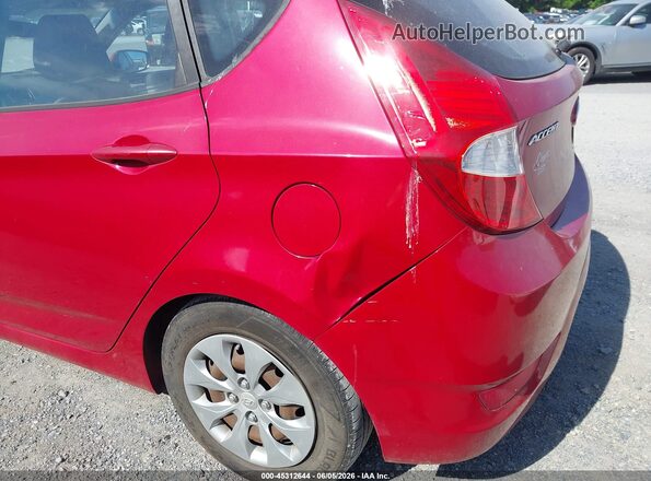 KMHCT5AEXGU295733 2016 HYUNDAI ACCENT Red Widok zestawu wskaźników