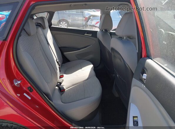 KMHCT5AEXGU295733 2016 HYUNDAI ACCENT Red Widok naklejki z numerem VIN