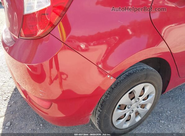 KMHCT5AEXGU295733 2016 HYUNDAI ACCENT Red 