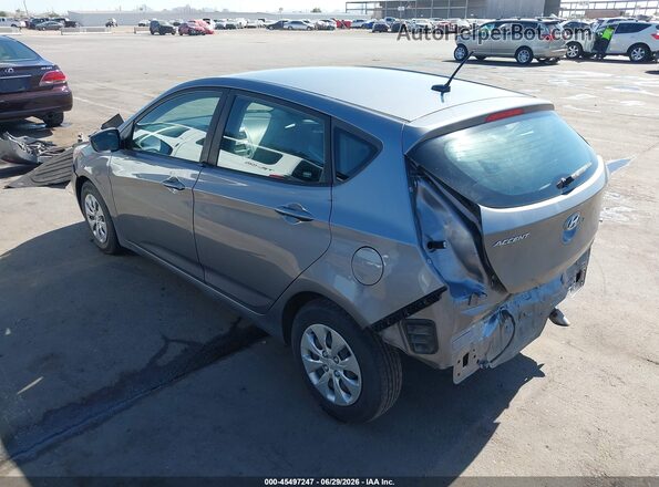 KMHCT5AEXHU326089 2017 HYUNDAI ACCENT Gray Задня ліва чверть