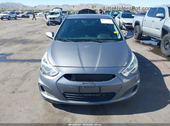KMHCT5AEXHU326089 2017 HYUNDAI ACCENT Gray Вид задньої частини салону