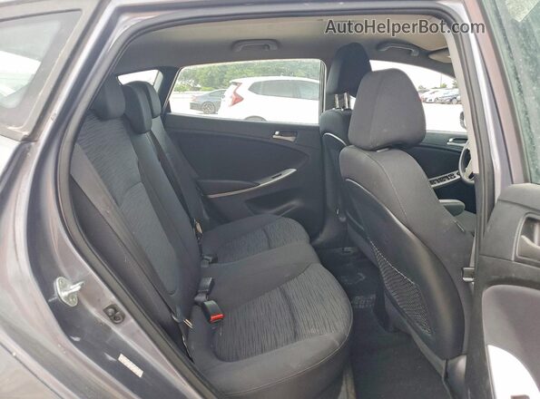 KMHCT5AEXHU335181 2017 HYUNDAI ACCENT Gray Rear seats view