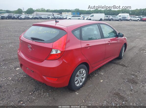 KMHCT5AEXHU343166 2017 HYUNDAI ACCENT Красный Задняя правая четверть