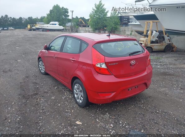 KMHCT5AEXHU343166 2017 HYUNDAI ACCENT Красный Задняя левая четверть