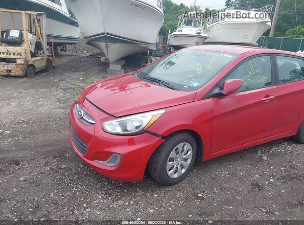 KMHCT5AEXHU343166 2017 HYUNDAI ACCENT Красный Вид спереди