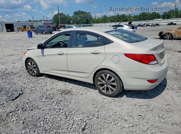 KMHCU4AE2GU050416 2016 HYUNDAI ACCENT Beige Հետևի ձախ