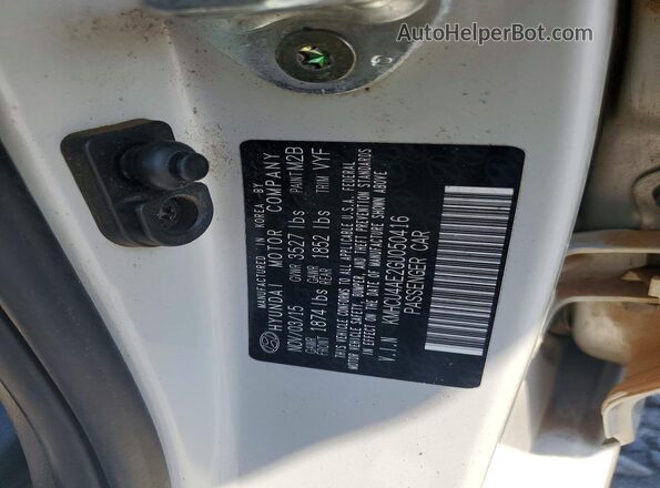 KMHCU4AE2GU050416 2016 HYUNDAI ACCENT Beige Շարժիչի բաժամունքի տեսք