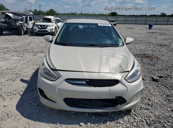 KMHCU4AE2GU050416 2016 HYUNDAI ACCENT Beige Դիմացի տեսք