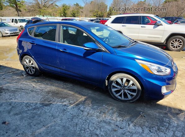 KMHCU5AE5HU333609 2017 HYUNDAI ACCENT Blue Przód prawy