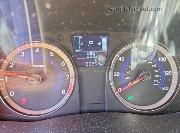 KMHCU5AE5HU333609 2017 HYUNDAI ACCENT Blue Widok zestawu wskaźników