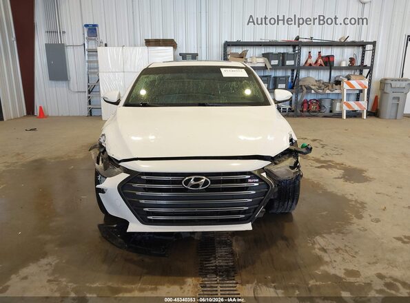 KMHD04LB1HU347777 2017 HYUNDAI ELANTRA Белый Вид щитка приборов