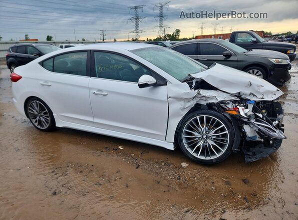 KMHD04LB2HU356262 2017 HYUNDAI ELANTRA White Delantero derecho