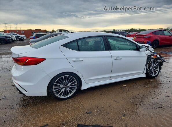KMHD04LB2HU356262 2017 HYUNDAI ELANTRA White Trasero derecho