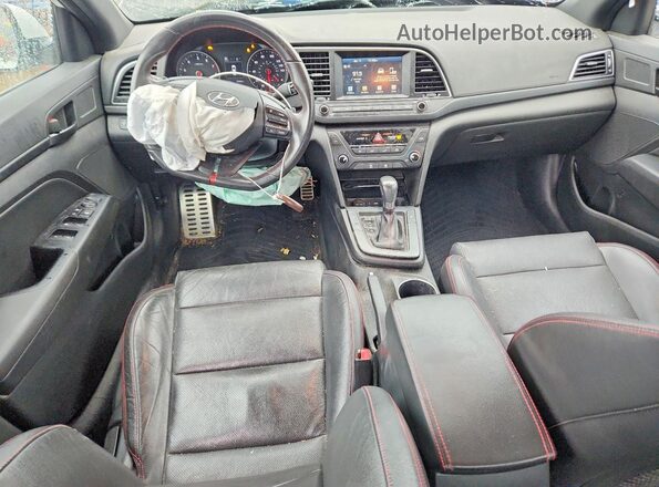 KMHD04LB2HU356262 2017 HYUNDAI ELANTRA White Vista del salpicadero