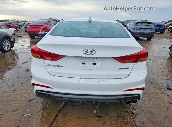 KMHD04LB2HU356262 2017 HYUNDAI ELANTRA White Vista trasera
