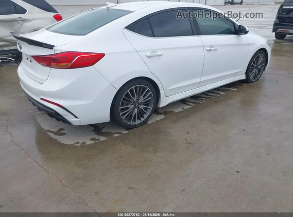 KMHD04LB2JU573283 2018 HYUNDAI ELANTRA Белый Задняя правая четверть