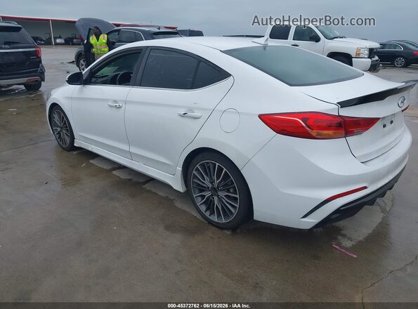 KMHD04LB2JU573283 2018 HYUNDAI ELANTRA Белый Задняя левая четверть