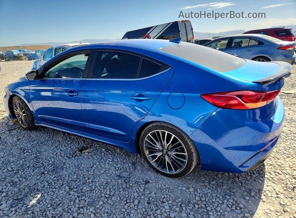 KMHD04LB2JU684996 2018 HYUNDAI ELANTRA Blue 
