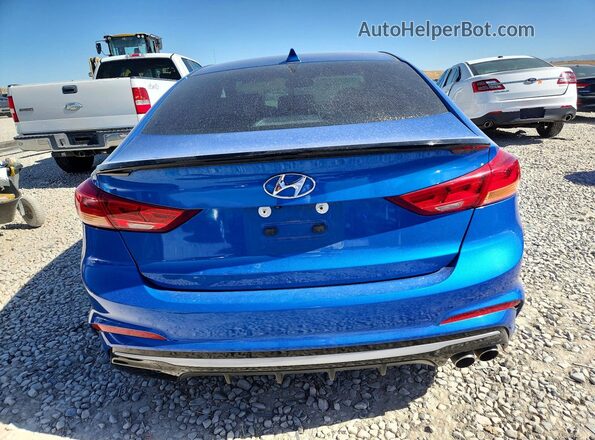 KMHD04LB2JU684996 2018 HYUNDAI ELANTRA Blue 