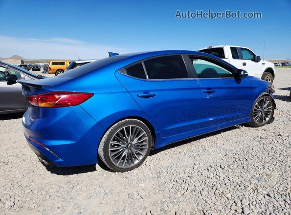 KMHD04LB2JU684996 2018 HYUNDAI ELANTRA Blue 