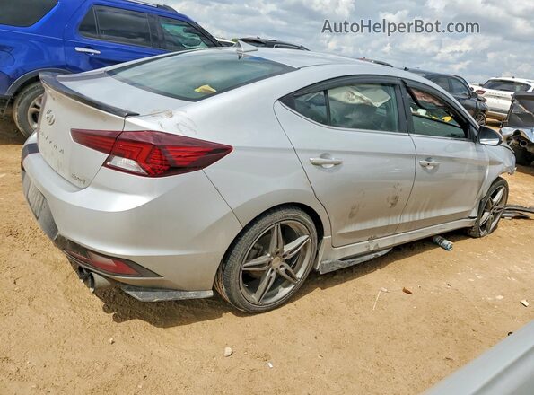 KMHD04LB2KU830007 2019 HYUNDAI ELANTRA Silver Հետևի աջ