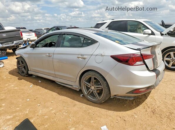 KMHD04LB2KU830007 2019 HYUNDAI ELANTRA Silver Հետևի ձախ