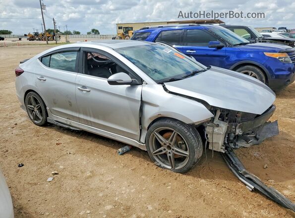 KMHD04LB2KU830007 2019 HYUNDAI ELANTRA Silver Առջևի աջ