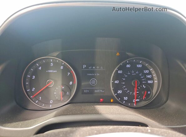 KMHD04LB2LU085101 2020 HYUNDAI ELANTRA Silver ხელსაწყოთა პანელის ხედი