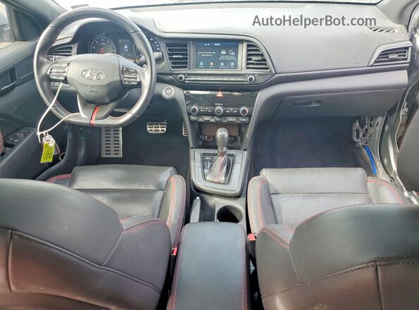 KMHD04LB2LU085101 2020 HYUNDAI ELANTRA Silver წინა პანელის ხედი
