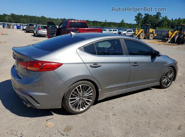 KMHD04LB3HU330219 2017 HYUNDAI ELANTRA Gray Trasero derecho