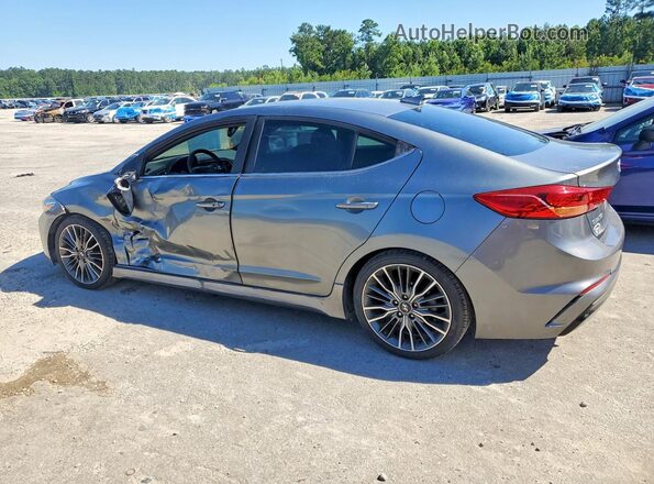 KMHD04LB3HU330219 2017 HYUNDAI ELANTRA Gray Trasero izquierdo