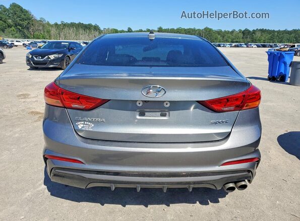 KMHD04LB3HU330219 2017 HYUNDAI ELANTRA Gray Vista trasera
