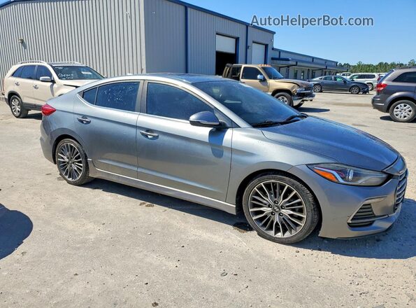 KMHD04LB3HU330219 2017 HYUNDAI ELANTRA Gray Delantero derecho
